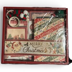 NWT Christmas Scrapbooking Supplies, Journal, Stationery, Notebook, Craft supply